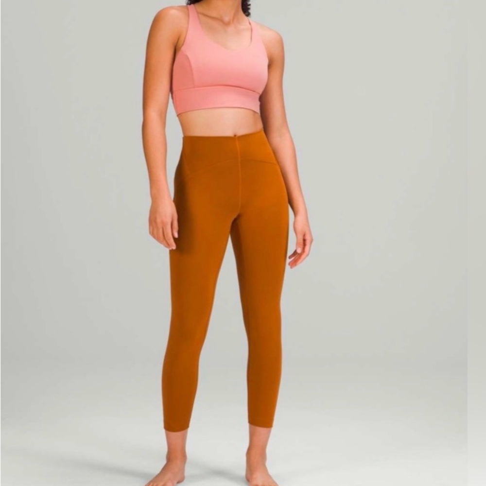 lululemon athletica Instill high rise in copper brown Leggings
